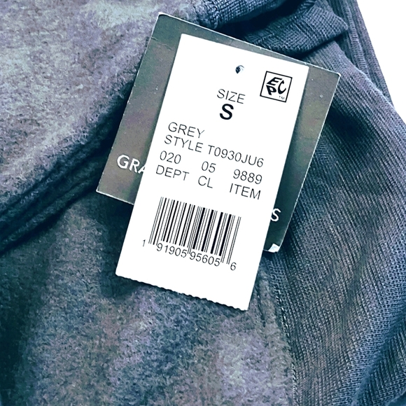 GRAYSON THREADS DARK GRAY FLEECE WINTER SLEEPWEAR TOP WOMEN'S SIZE S - Picture 6 of 7